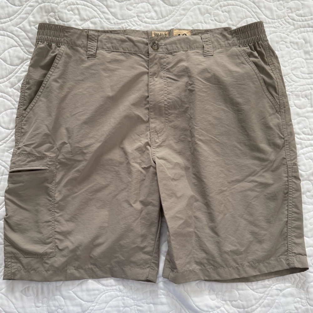 RedHead Brand Tan Cargo Performance Quick Dry Hiking Active Shorts Men's 40‎ EUC